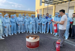 江西昂仕新材料科技有限公司2022年04月25日舉行火災應急疏散演練